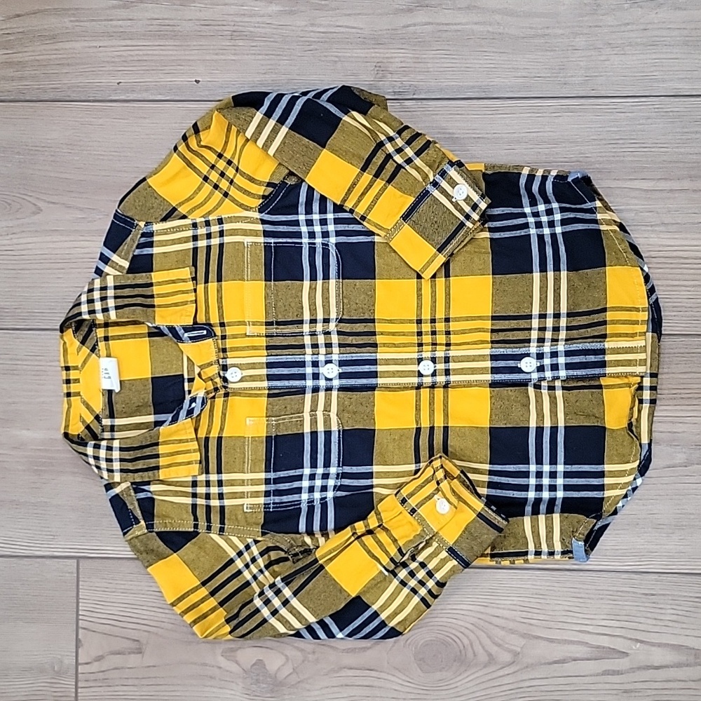 Toddler boy button down flannel